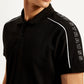Men's Typographic Print Slim Fit Polo T-Shirt - 20 View