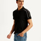 Men's Typographic Print Slim Fit Polo T-Shirt - Styleshot View