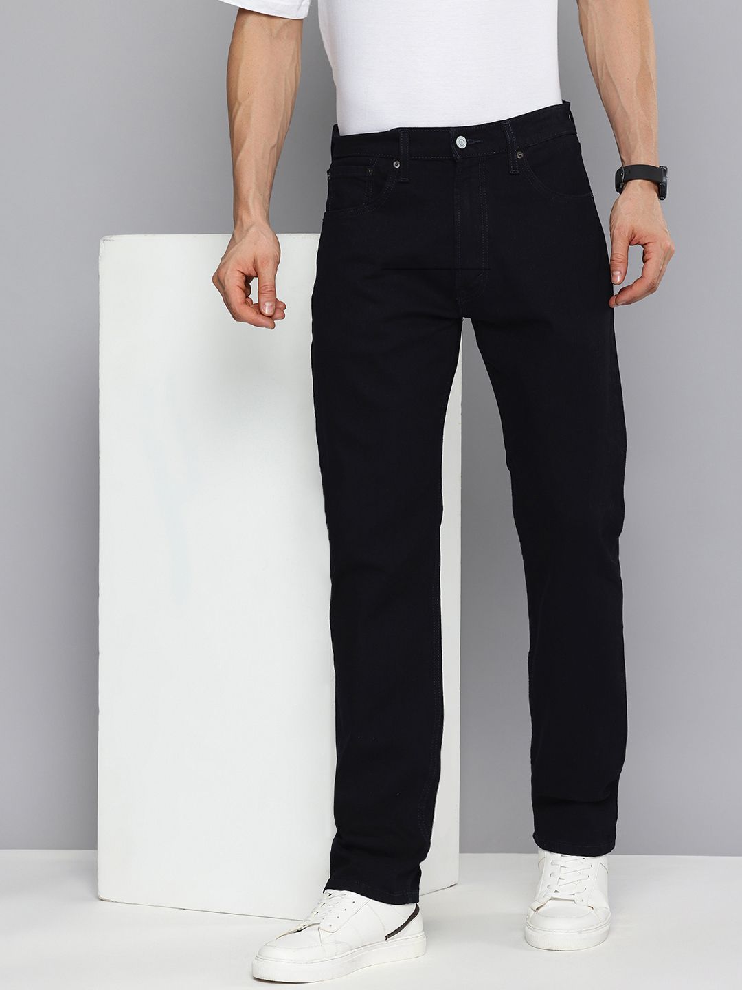 Men's 551 Blue Loose Fit Mid Rise Jeans - 002f07204f1cefc5484a63b8f2d71c2a View
