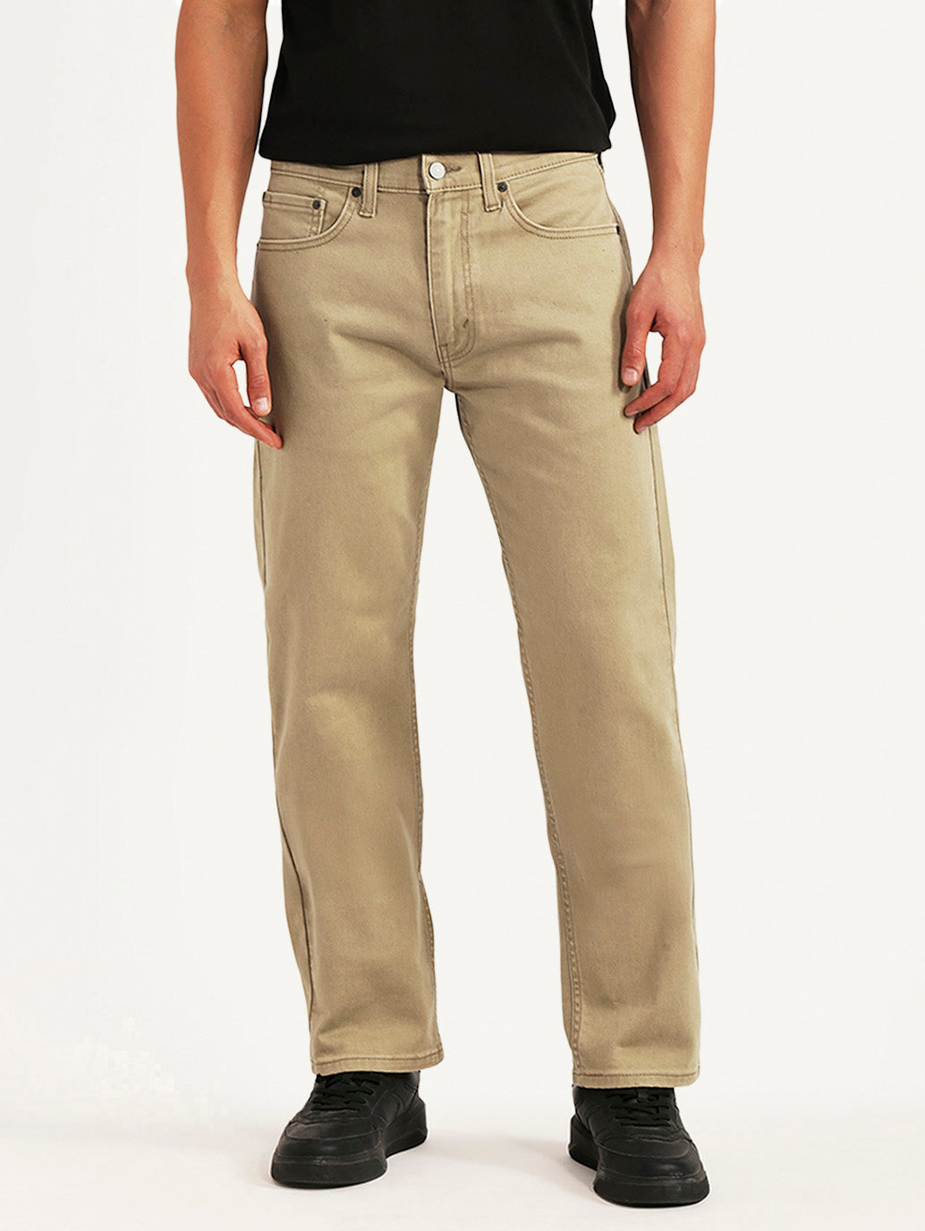 Men's 541 Khaki Athletic Tapered Fit Mid Rise Selvedge Chinos - Front View