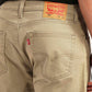 Men's 541 Khaki Athletic Tapered Fit Mid Rise Selvedge Chinos - Detail View