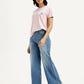 Women's 318 Med Indigo Flared Fit Mid Rise Jeans - Styleshot View
