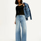 Women's 318 Light Blue Flared Fit Mid Rise Jeans - Elevated View