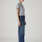 Women's 318 Med Indigo Wide Leg Fit Mid Rise Jeans - Side View