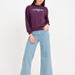Women's 318 Light Blue Wide Leg Fit Mid Rise Jeans - 6 View