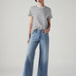 Women's 318 Light Indigo Shaping Wide Leg Fit Mid Rise Jeans - Styleshot View