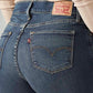 Women's 318 Blue Shaping Wide Leg Fit Mid Rise Jeans - df65d763-4121-4929-8d35-3ffd13d78455 View