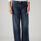 Women's 318 Blue Shaping Wide Leg Fit Mid Rise Jeans - Front View