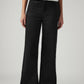 Women's 318 Black Wide Leg Fit Mid Rise Jeans - Front View