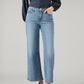 Women's 318 Blue Shaping Wide Leg Fit Mid Rise Jeans - Front View