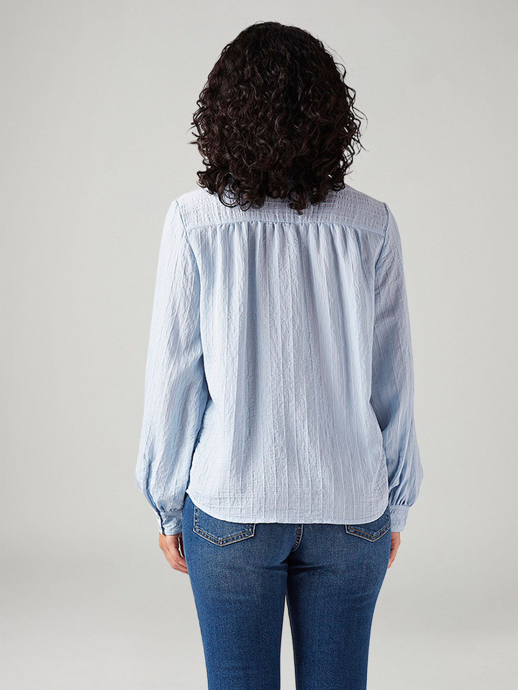 Women's Textured Regular Fit Top - Back View