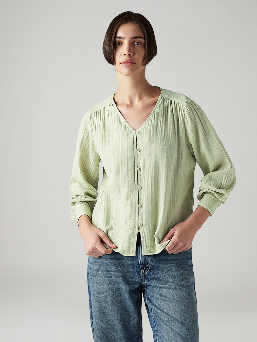 Women's Embroidered Regular Fit Top