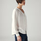 Women's Embroidered Regular Fit Top - Side View