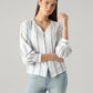 Women's Striped Relaxed Fit Top - Styleshot View