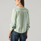 Women's Striped Relaxed Fit Top - Back View