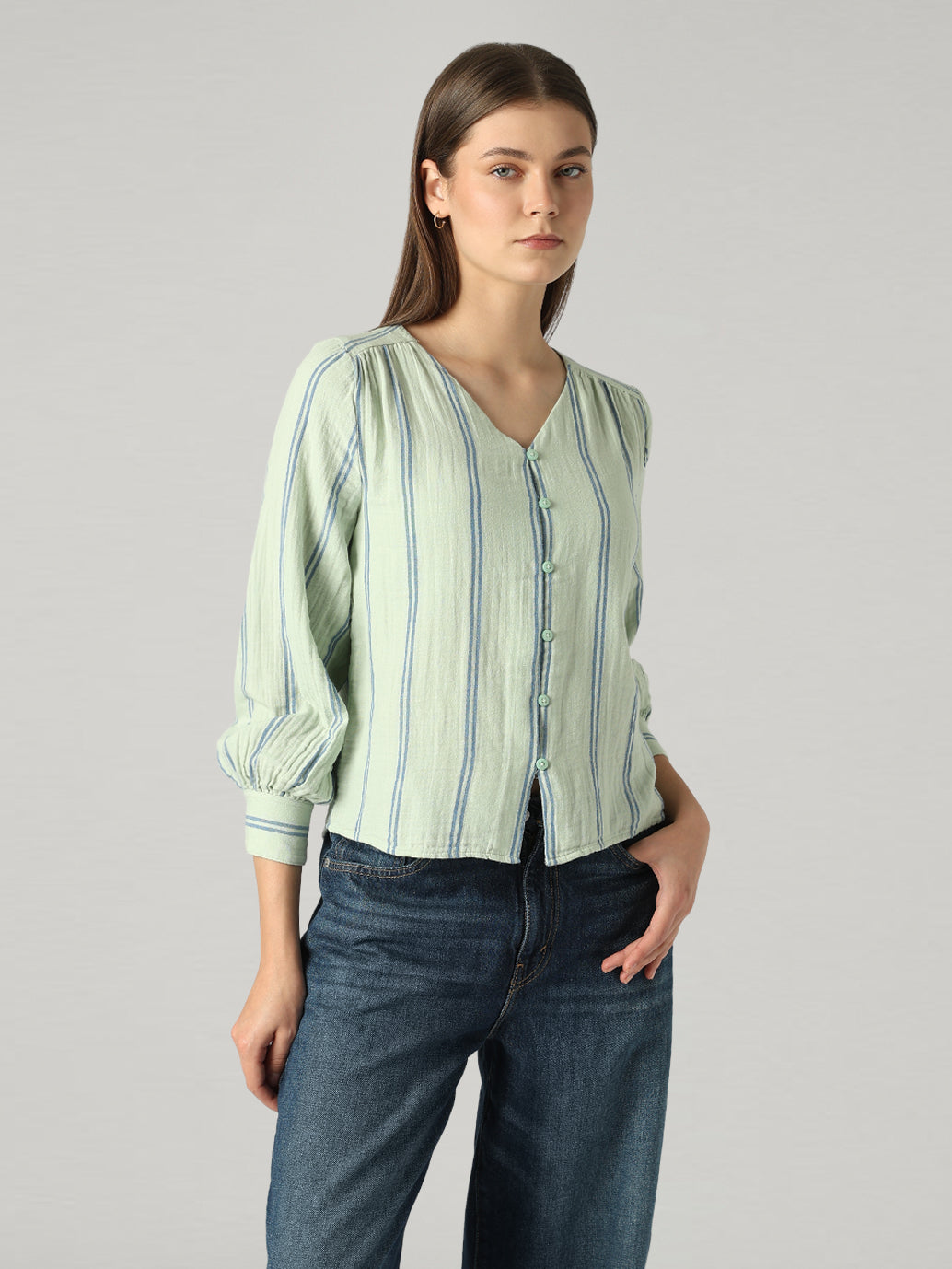 Women's Striped Relaxed Fit Top