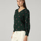 Women's Embroidered Relaxed Fit Top - Side View