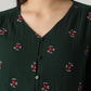 Women's Embroidered Relaxed Fit Top - Detail View