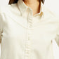 Women's Solid Spread Collar Shirt - Detail View