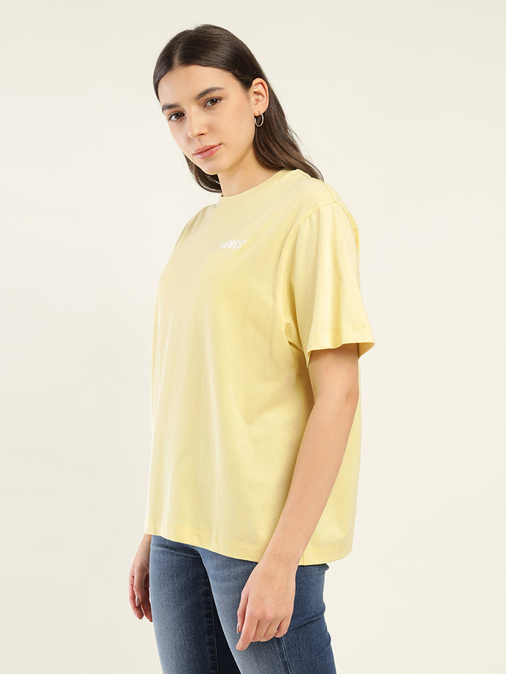 Women's Graphic Oversized T-Shirt - Side View