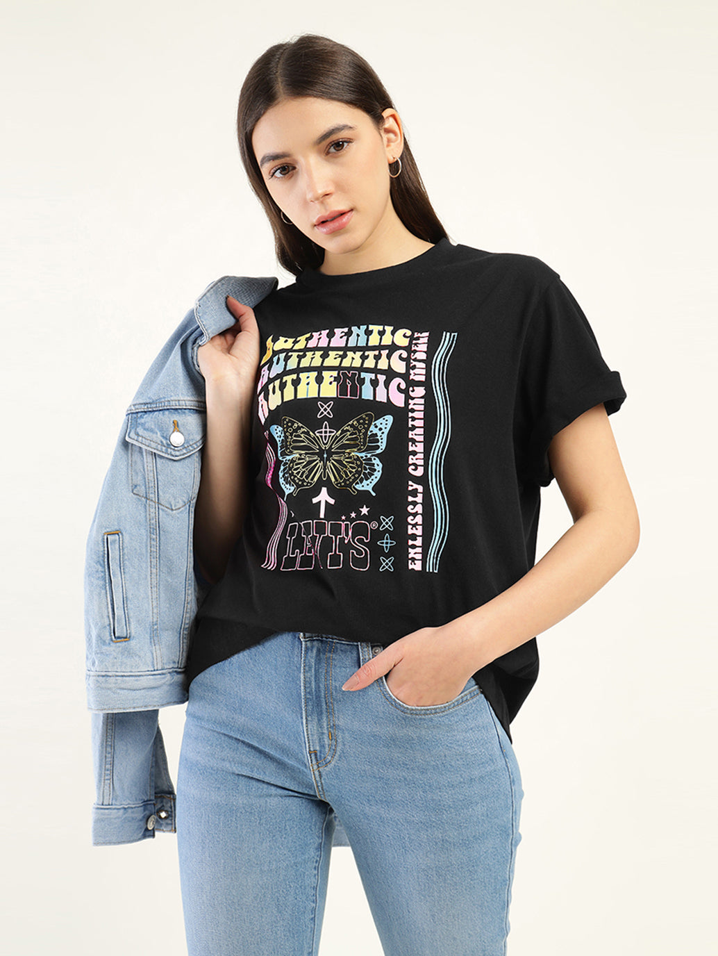 Women's Graphic Oversized T-Shirt - Styleshot View