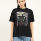 Women's Graphic Oversized T-Shirt - Front View