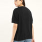 Women's Graphic Oversized T-Shirt - Back View