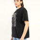 Women's Graphic Oversized T-Shirt - Side View