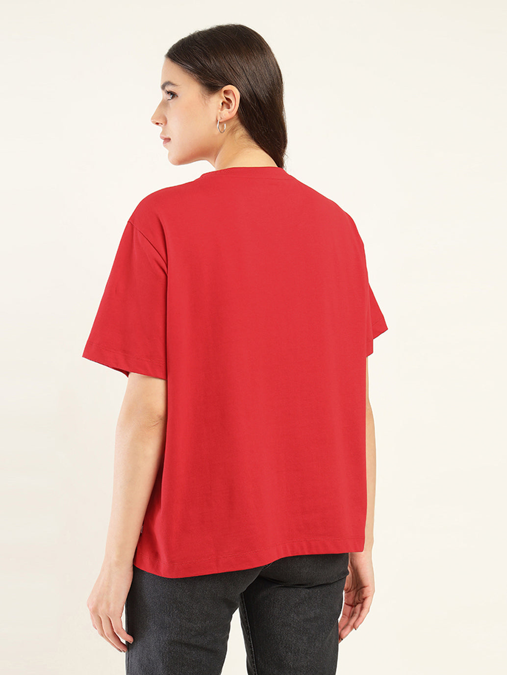 Women's Graphic Oversized T-Shirt - Back View