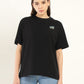 Women's Typographic Oversized T-Shirt - Front View