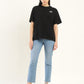 Women's Typographic Oversized T-Shirt - ModelFront View