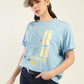 Women's Graphic Print Oversized T-Shirt - Styleshot View