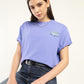 Women's Typographic Oversized T-Shirt - Styleshot View