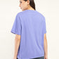 Women's Typographic Oversized T-Shirt - Back View