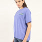 Women's Typographic Oversized T-Shirt - Side View
