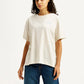 Women's Graphic Print Off White Oversized T-shirt - Styleshot View