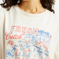 Women's Graphic Print Off White Oversized T-shirt - Detail View