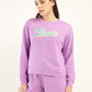 Women's Brand Logo Violet Co-ord Set - Detail View
