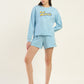 Women's Brand Logo Blue Co-ord Set - Styleshot View