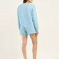 Women's Brand Logo Blue Co-ord Set - Back View