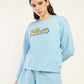 Women's Brand Logo Blue Co-ord Set - Detail View