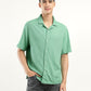 Men's Solid Camp Collar Shirt - Front View