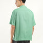 Men's Solid Camp Collar Shirt - Back View