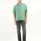 Men's Solid Camp Collar Shirt - ModelFront View