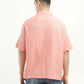 Men's Solid Camp Collar Shirt - Back View
