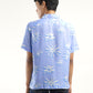 Men's Floral Print Camp Shirt - Back View