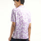 Men's Floral Print Camp Shirt - Back View