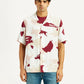 Men's Abstract Multi Color Camp Shirt - Front View
