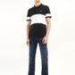 Men's Colorblock Polo T-Shirt - ModelFront View