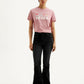 Women's 726 Black Flared Fit High Rise Jeans - Front View